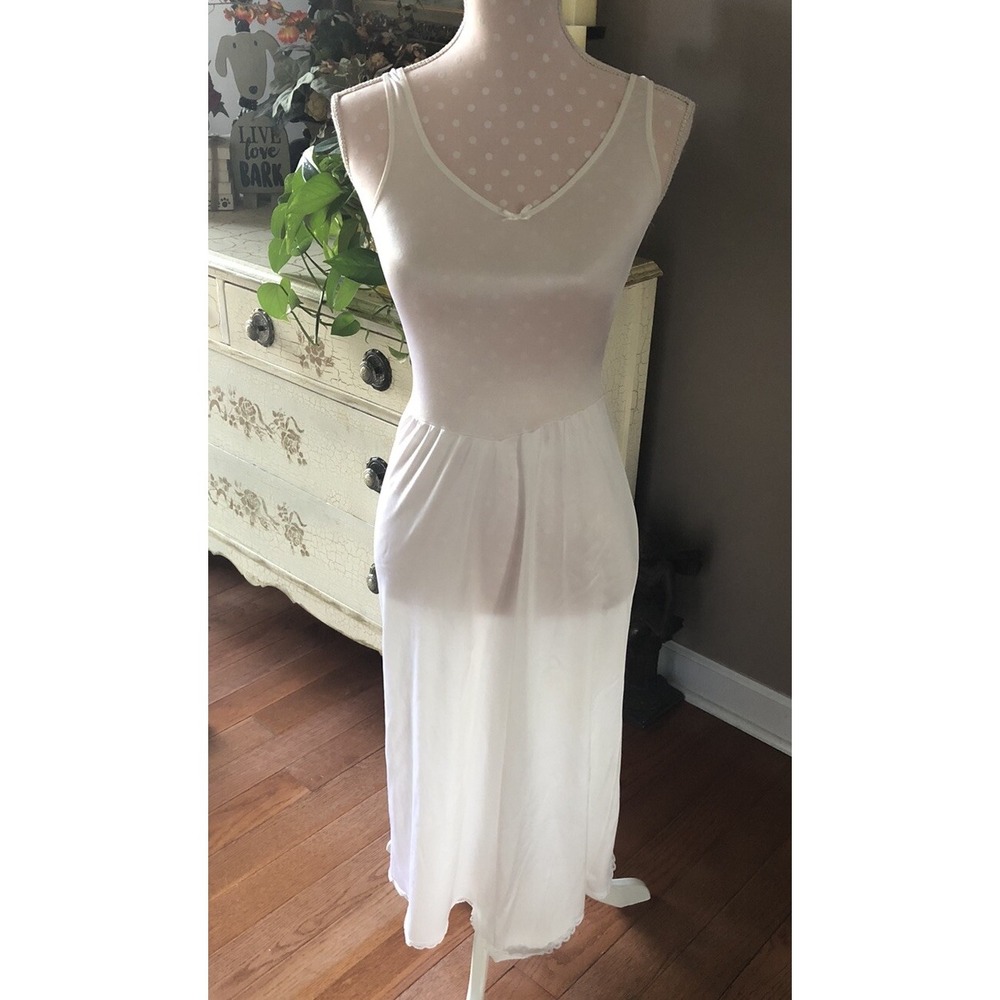 Vintage Warner's Perfect Measure Full Slip Ivory Nylon/Spandex USA made Size 32